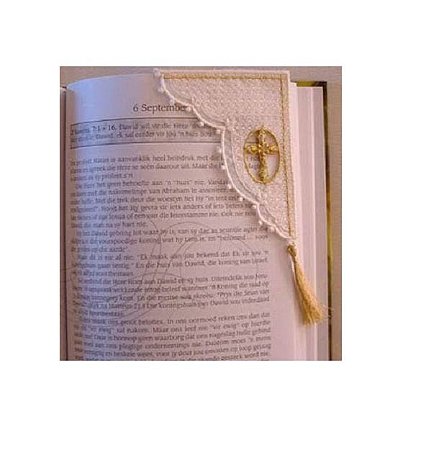 Matriz Bordado Marcador De Página Religioso