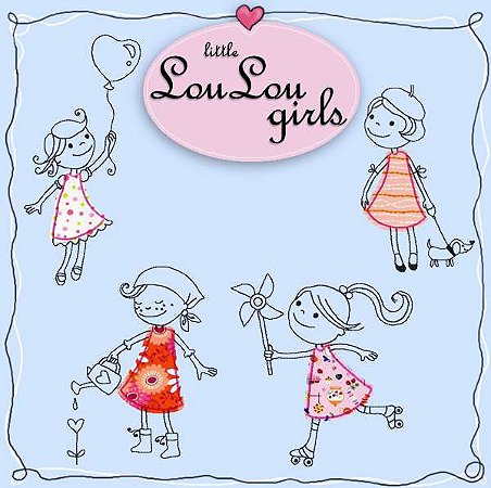 Matriz Bordado Menina Francesa