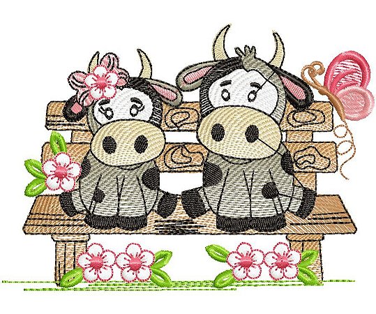 Matriz Bordado Semaninha Vaquinha Rippled