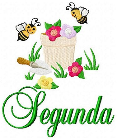 Matriz Bordado Semaninha Abelhinha