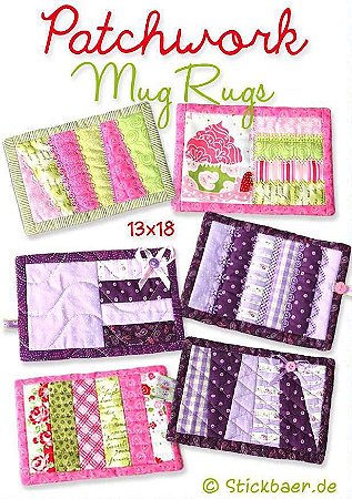 Matriz Bordado Apoio Para Xícara Patchwork