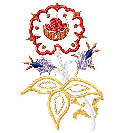 Matriz Bordado Aplique Flores 3