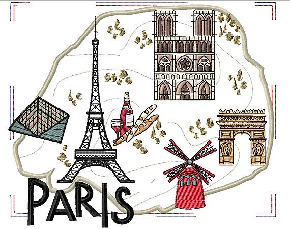 Matriz Bordado Almofadas Cidades Do Mundo