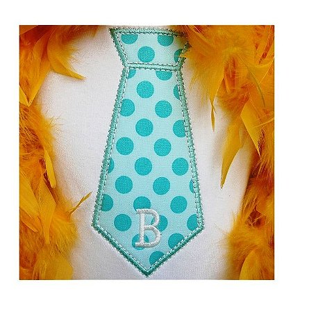 Matriz Bordado Alfabeto Aplique Gravata