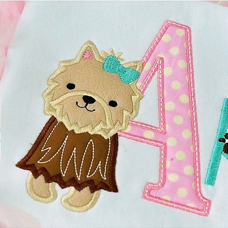 Matriz Bordado Alfabeto Aplique Yorkshire