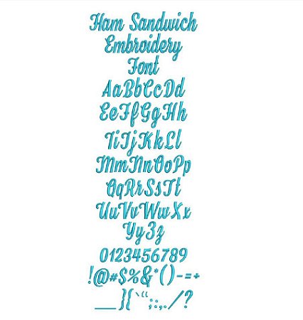 Matriz Bordado Alfabeto Completo Sandwich