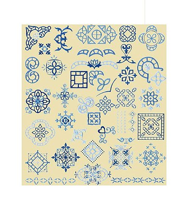 Matriz Bordado Richelieu Coleção Geométricos