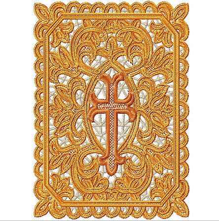 Matriz Bordado Richelieu Capa Para Bíblia