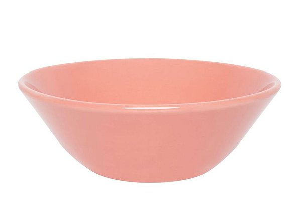 Tigela Cereal 500mL Cerâmica Conic Rosa Biona
