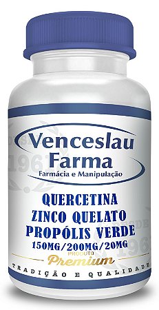 Quercetina 150mg + Zinco Quelato 20mg +  Propólis Verde  200mg