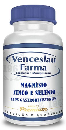 Magnesio, Zinco e Selenio Quelato (Capsula Gastrorresistentes)