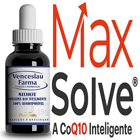 Maxsolve Coenzima Q10 inteligente 500%+ biodisponível