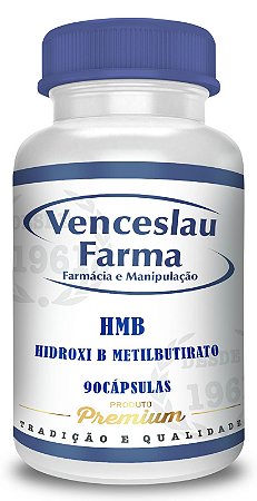 HMB- Hidroxi B Metilbutirato - 1500mg - 90 cápsulas