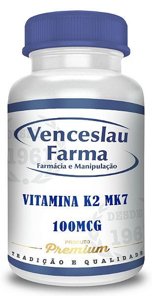 Vitamina K2 MK7 (Menaquinona) 100mcg - Cápsulas
