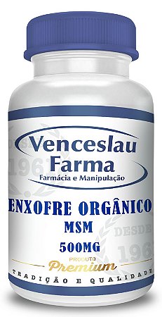 MSM Enxofre Orgânico 500mg - Cápsulas