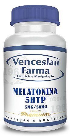 Melatonina 5mg  + 5HTP 50mg - Cápsulas