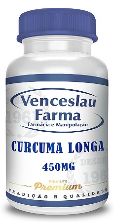 Cúrcuma Longa 450mg (95% curcuminóides) - Cápsulas