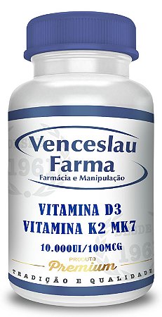 Vitamina D3 10.000ui e Vitamina K2 MK7 100mcg