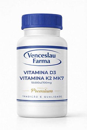 Vitamina D3 10.000ui e Vitamina K2 MK7 100mcg