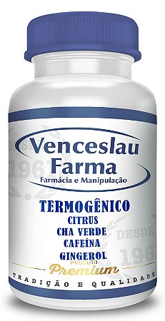 Termogênico Natural (Citrus Aurantium, Cafeína, Gengibre e Chá verde) - Cápsulas