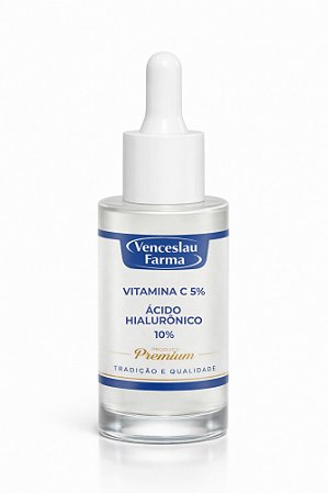 Serum Vitamina C 5% e Ácido Hialurônico 10%