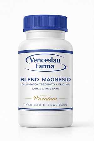Blend Magnésio (Dimalato 200mg + Treonato 200mg + Glicina 200mg)