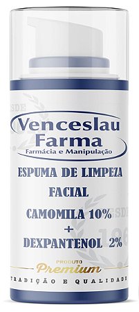 Espuma Facial de Limpeza (Camomila 10%,  Dexpantenol 2%) 100ml