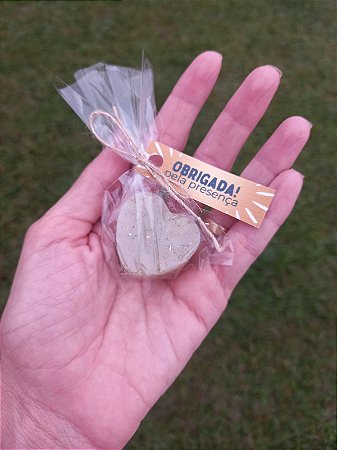 12 sabonetes de coração (lembrancinha)