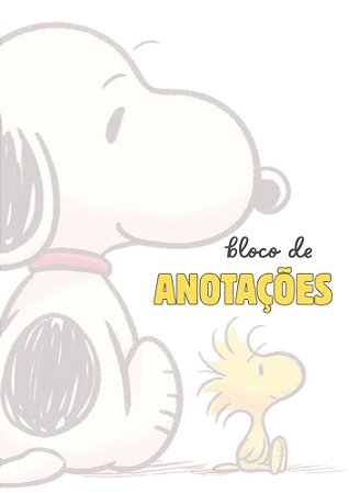 PAPEL DE CARTA SNOOPY - SOB ENCOMENDA