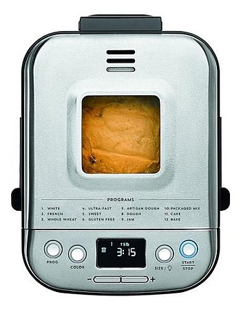 Máquina de Fazer Pão Cuisinart Aço Inox CBK-110P1 110v