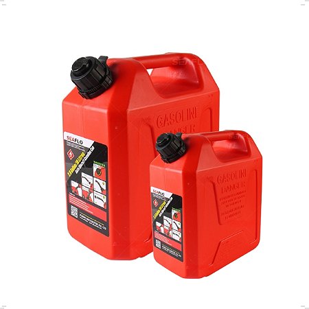 Kit Tanque De Gasolina 20 Litros + Tanque 5 Litros C/ Bico