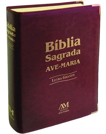 Bíblia Sagrada Ave Maria Letra Grande - Marrom