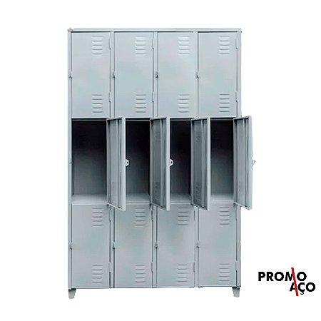 Roupeiro de Aço para Vestiário 12 Portas Médias FT