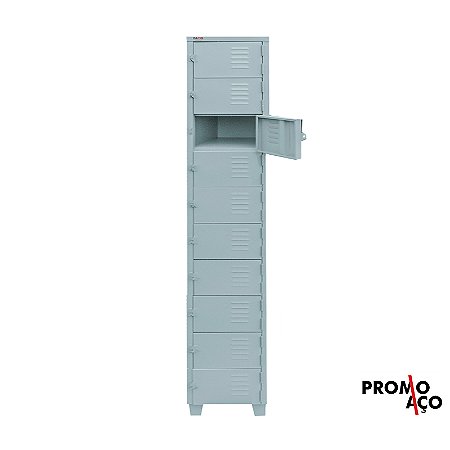 Roupeiro de Aço para Vestiário 10 Portas Mini FT