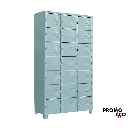 Roupeiro de Aço para Vestiário 21 Portas Mini FT