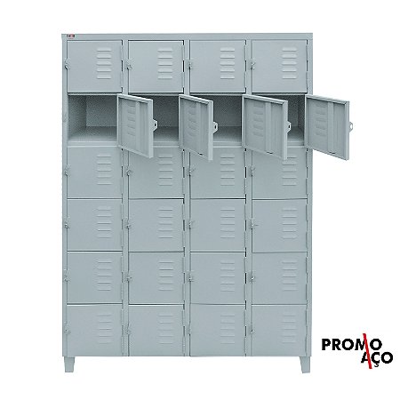 Roupeiro de Aço para Vestiário 24 Portas Mini FT
