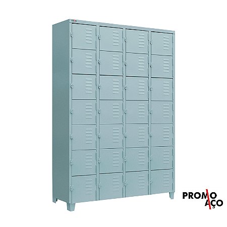 Roupeiro de Aço para Vestiário 28 Portas Mini FT
