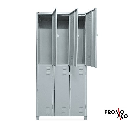 Roupeiro de Aço para Vestiário 6 Portas Grandes FT