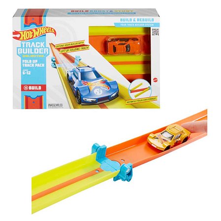 Veículo e Pista de Percurso - Hot Wheels - Track Builder - Caixa