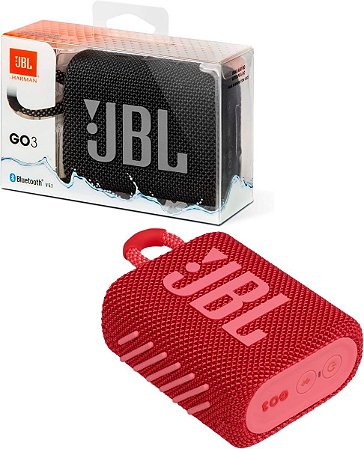 Caixa de Som JBL Go 3 Vermelha JBLGO3RED - Harman - Os melhores preços você  encontra aqui.