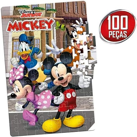 Quebra-cabeça 6 em 1 Disney Mickey Minnie