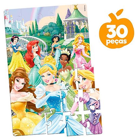 Quebra Cabeça Princesas com 100 peças - Toyster