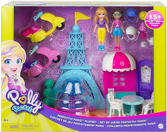 Veículo e Boneca - Polly Pocket - Hospital Móvel dos Bichinhos - Mattel
