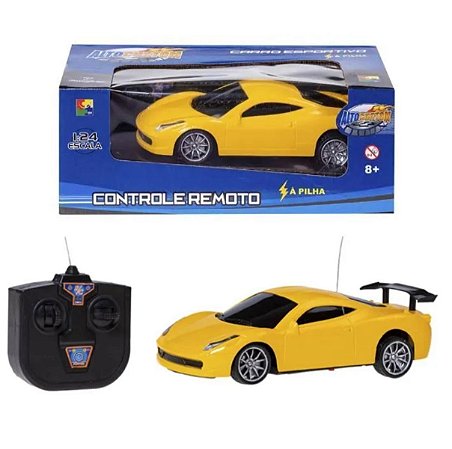 Carro Pick Up com Controle Remoto - Amarelo - Button Shop
