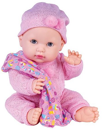 BONECA BEBE SONINHO REBORN COM TIARA 2652 COTIPLAS