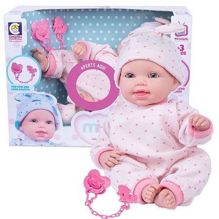 Bebê Reborn Menina Realista 47 cm Cotiplás Da Coleção Miyo Infantil no  Shoptime