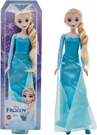 Boneca Frozen Elsa Shimmer Articulada 30cm 3+ F1955 Hasbro