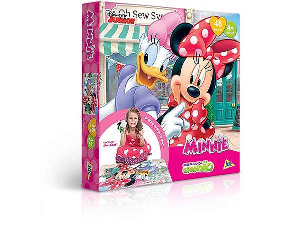 Quebra-Cabeça Disney Minnie 48 Peças - Game Office 2206