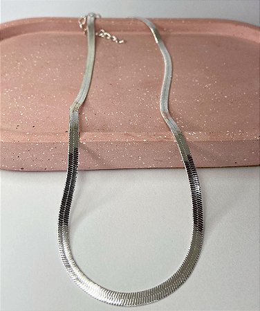 Choker Maleável Prateado