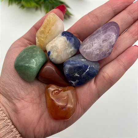 Kit de Cristais dos Sete Chakras médio